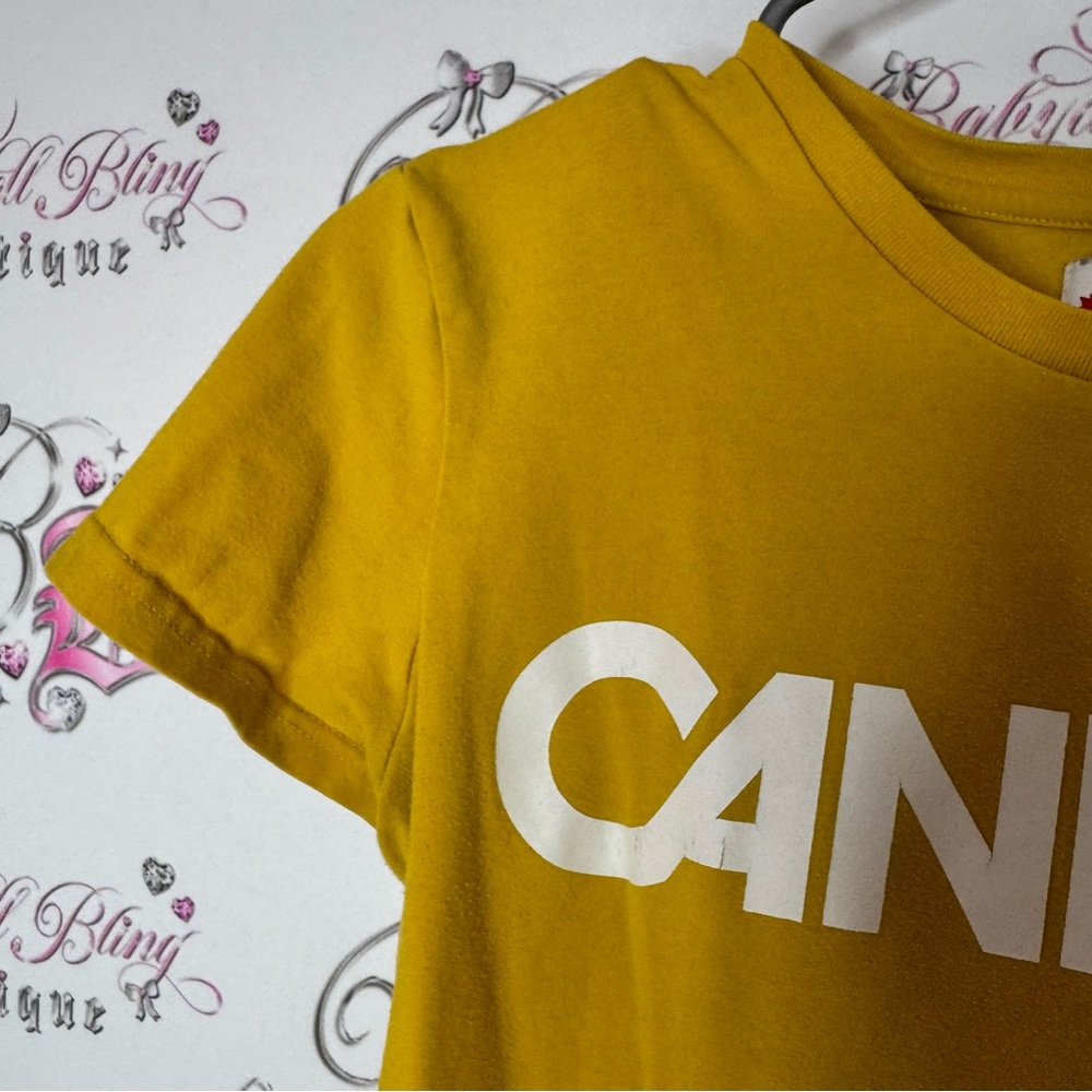 Hudsonβs bay co Olympic mustard rusty Yellow Canada T-Shirt - Picture 3 of 8